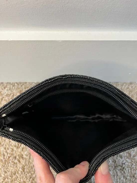 Vintage Y2k 2003 Red Hat Society Heavily Beaded Purse - Picture 8 of 9